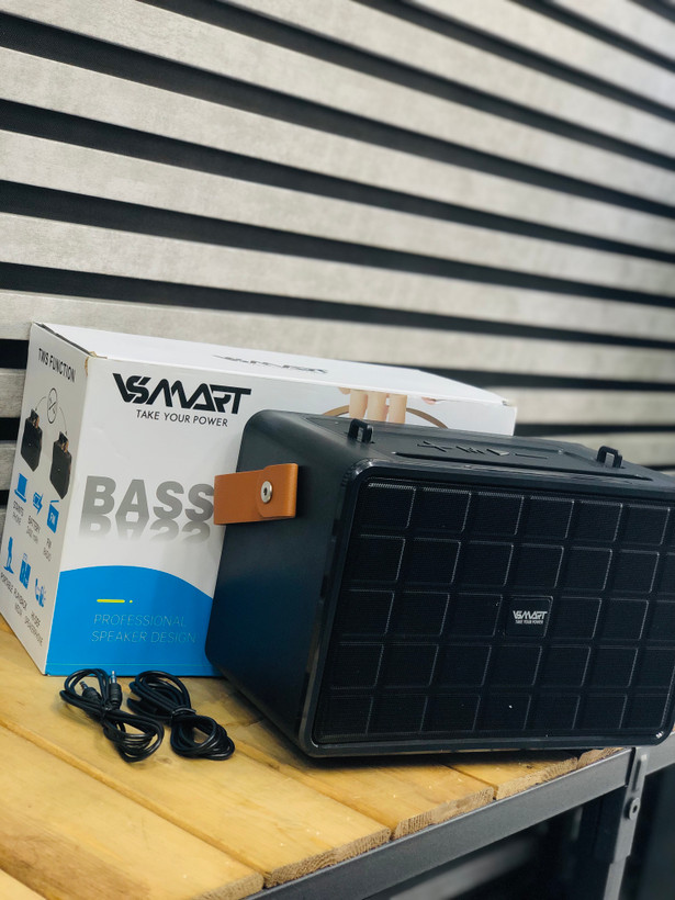 اسپیکر بلوتوثی VSMART VS-861 | اسپیکر شارژی قابل حمل با رادیو FM و USB